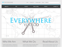 Tablet Screenshot of outerlink.com